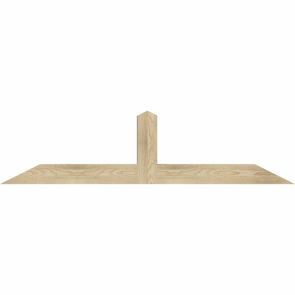 Ekena Millwork Portland Rough Sawn Timber Gable Bracket, Douglas Fir, 60"W x 15"H x 4"D x 4"F, 6/12 Pitch GBW060X15X0404POR00RDF - main